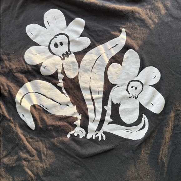 Zara Charcoal Skull Graphic Tee - Picture 7 of 7